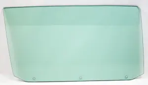 Door Glass with 3 Holes - Green Tint - RH - 65 Chevelle GTO Malibu Coupe - Image 1 of 2