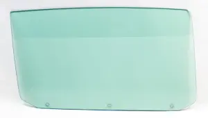 Door Glass with 3 Holes - Green Tint - RH - 65 Chevelle GTO Malibu Convertible - Image 1 of 2