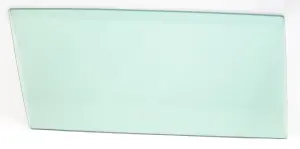 Door Glass - Green Tint - RH - 64-67 Chevelle 2 Door Sedan Post 64-65 GM A-Body 2 Door Sedan Post - Image 1 of 2