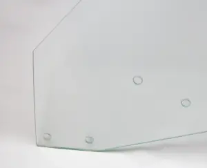Door Glass - Clear - LH - 69 GM A-Body Coupe and Convertible 69-70 Grand Prix - Image 3 of 4