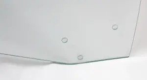 Door Glass - Clear - RH - 69 GM A-Body Coupe and Convertible 69-70 Grand Prix - Image 2 of 4