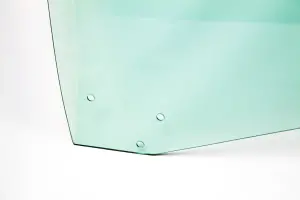 Door Glass - Green Tint - RH - 69 GM A-Body Coupe and Convertible 69-70 Grand Prix - Image 2 of 3