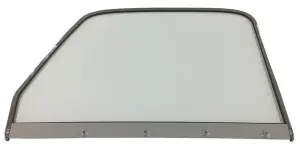 Door Glass Assembly w/ Chrome Frame - Clear - LH - 47-50 Chevy GMC Truck - Image 2 of 4