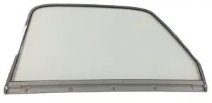 Door Glass Assembly w/ Chrome Frame - Clear - LH - 47-50 Chevy GMC Truck - Image 1 of 4