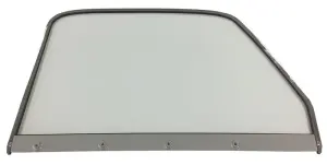 Door Glass Assembly w/ Chrome Frame - Clear - RH - 47-50 Chevy GMC Truck - Image 2 of 4