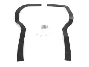 1971 Plymouth Belvedere Fender Splash Shield Seals - Front - w/ Clips - 71-72 Plymouth B-Body