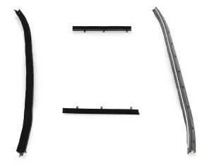 Front Door Beltline Window Felts - Inner & Outer - 71 Dodge Plymouth E-Body Convertible - Image 3 of 3