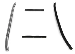 Front Door Beltline Window Felts - Inner & Outer - 71 Dodge Plymouth E-Body Convertible - Image 1 of 3