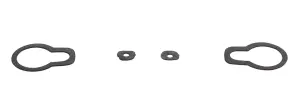 Outside Front Door Handle Gasket Kit - 52-59 Chevy GMC Pickup Truck Suburban - Image 1 of 2