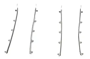 Front Door Beltline Window Felts (4pcs) - 53-55 Ford F100 F250 - Image 2 of 3