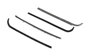 Front Door Beltline Window Felts - Black - 4pcs - 71-72 F-Series Pickup - Image 2 of 3