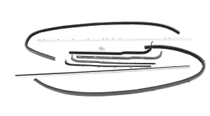 1964 Ford F350 Front Door Window Channel Kit - 8pcs - 61-66 F100 F250 F350 Pickup