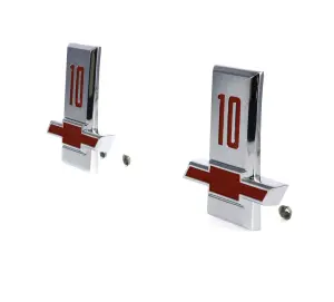 Front Fender Emblems - &quot10" - Pair - 1963 Chevy C/K Pickup Truck Suburban - Image 2 of 3