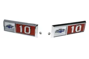 Front Fender Emblems - &quot10" - Pair - 1965 Chevy C/K Pickup Truck Suburban - Image 1 of 3