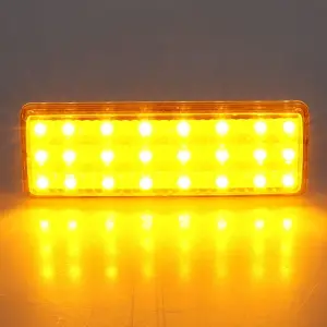 Park Lamp Lens - Amber - 24 Amber LED - 47-53 Chevy Truck Suburban - Image 4 of 4