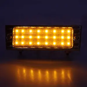 Park Lamp Assembly - LED - Clear - Chrome Bezel - 47-53 Chevy Truck Suburban - Image 2 of 4