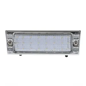 Park Lamp Assembly - LED - Clear - Chrome Bezel - 47-53 Chevy Truck Suburban - Image 1 of 4