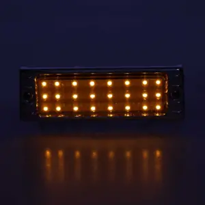 Park Lamp Assembly - LED - Amber - Chrome Bezel - 47-53 Chevy Truck Suburban - Image 2 of 4