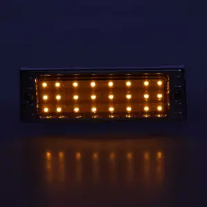 Park Lamp Assembly - LED - Amber - Stainless Bezel - 47-53 Chevy Truck Suburban - Image 2 of 4