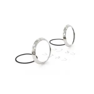 Headlamp Bezel Kit - Stainless - 47-55 Chevy GMC Truck Suburban - Image 2 of 6