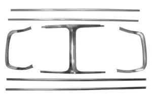 Grille Molding Set - 7pcs - 69 Charger (except 500 or Daytona) - Image 1 of 3