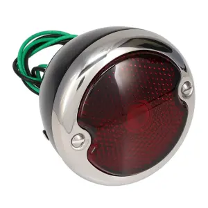 Tail Light Assembly - Black Housing - 12 Volt - LH - 48-52 Ford F1 F2 - Image 1 of 5