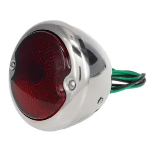 Tail Light Assembly - Stainless Housing - 12 Volt - LH - 48-52 Ford F1 F2 - Image 2 of 7
