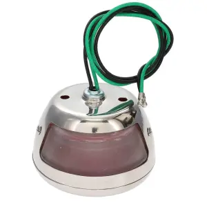 Tail Light Assembly - Stainless Housing - 12 Volt - LH - 48-52 Ford F1 F2 - Image 7 of 7