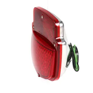 Tail Light Assembly - Sequential LED - Chrome Housing - LH - 53-66 Ford F100 F250 Flareside Truck - Image 4 of 5