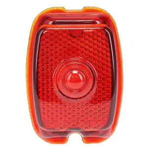 Tail Light Lens - Red Glass - 47-53 Chevy GMC Truck - Image 1 of 6