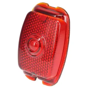 Tail Light Lens - Red Glass - 47-53 Chevy GMC Truck - Image 2 of 6