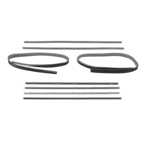 Front Door Window Channel Kit - Chrome Bead Felts - 67-72 Chevy GMC CK Suburban - Image 1 of 6