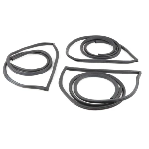Door Weatherstrip Seals - 3pcs Front and Rear - Glue On - 67-72 Chevy GMC CK Suburban - Image 2 of 6
