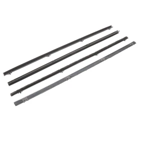 Rear Door Window Felt Kit - 4pcs - Chrome Bead Felts - 67-72 Chevy GMC CK Suburban - Image 3 of 6