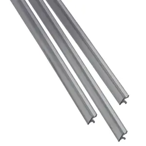Rear Window Gasket Lock Strip Set - 3 pcs Chrome - 67-76 Dart 2d Hardtop 67-69 Barracuda Hardtop 71-76 Scamp - Image 2 of 2