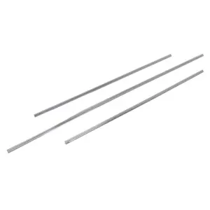 Rear Window Gasket Lock Strip Set - 3 pcs Chrome - 67-76 Dart 2d Hardtop 67-69 Barracuda Hardtop 71-76 Scamp - Image 1 of 2