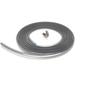 Quarter Window Gasket Lock Strip w Cap - Chrome - 73-91 Chevy GMC CK Suburban - Image 2 of 6
