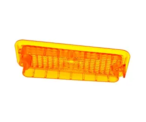 Park Lamp Lens - Amber - without trim - LH - 73-74 Chevy GMC C/K Pickup Truck Blazer Jimmy Suburban (non-diffused) - Image 3 of 3