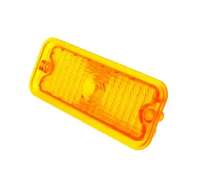 Park Lamp Lens - Amber - without trim - LH - 73-74 Chevy GMC C/K Pickup Truck Blazer Jimmy Suburban (non-diffused) - Image 2 of 3