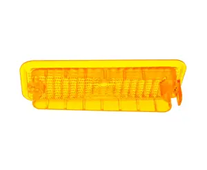 Park Lamp Lens - Amber - without trim - RH - 73-74 Chevy GMC C/K Pickup Truck Blazer Jimmy Suburban (non-diffused) - Image 3 of 3