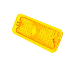 Park Lamp Lens - Amber - without trim - RH - 73-74 Chevy GMC C/K Pickup Truck Blazer Jimmy Suburban (non-diffused) - Image 2 of 3