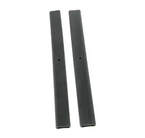 1945 Chevy Fullsize Truck Tailgate Chain Covers - Black - LH/RH Pair - 41-87 Chevy GMC Stepside Pickup Truck