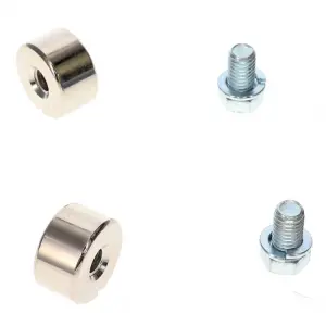 Tailgate Trunnions - Cad Plated with Bolts - Pair - 54-87 Chevy GMC Stepside Pickup Truck - Image 2 of 3
