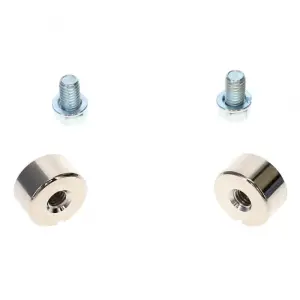 Tailgate Trunnions - Cad Plated with Bolts - Pair - 54-87 Chevy GMC Stepside Pickup Truck - Image 1 of 3