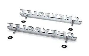 Hood Side Emblems - Pair - CHEVROLET - 49-52 Chevy Pickup Suburban - Image 3 of 3