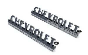 Hood Side Emblems - Pair - CHEVROLET - 49-52 Chevy Pickup Suburban - Image 2 of 3