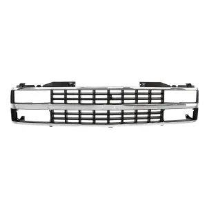 Grille Shell - Chrome Black - Dual Headlight - 88-93 Chevy CK Pickup SUV - Image 1 of 4