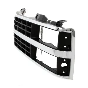Grille Shell - Chrome Black - Dual Headlight - 88-93 Chevy CK Pickup SUV - Image 2 of 4