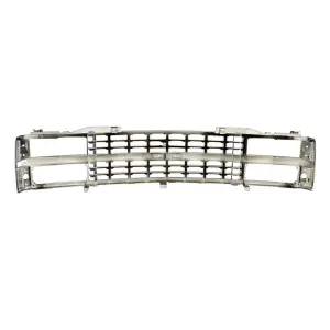 Grille Shell - Chrome Black - Dual Headlight - 88-93 Chevy CK Pickup SUV - Image 3 of 4