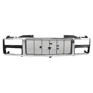 Grille Shell - Chrome Silver Black - Dual Headlight - 88-93 GMC CK Pickup Suburban - Image 1 of 4